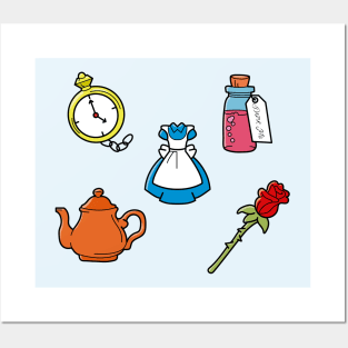 Alice minimalist objects Posters and Art